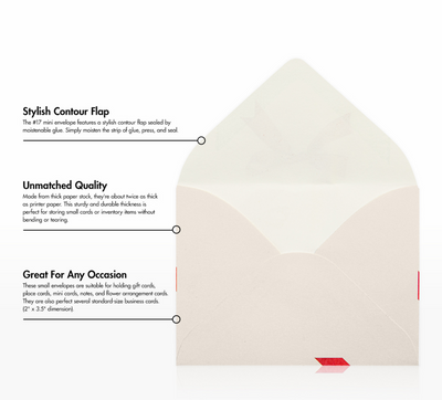 Gift For You 28lb #17 Mini Envelopes (2 11/16 x 3 11/16)
