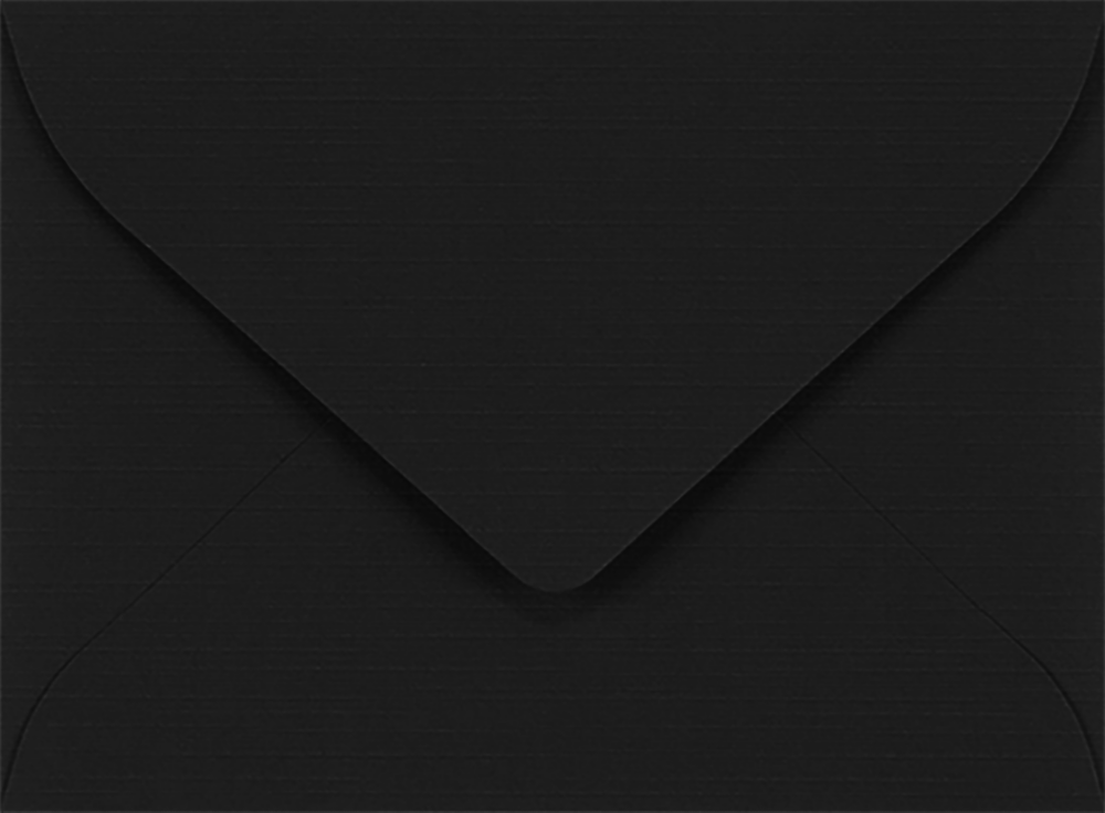 Black Linen 32lb #17 Mini Envelopes (2 11/16 x 3 11/16)