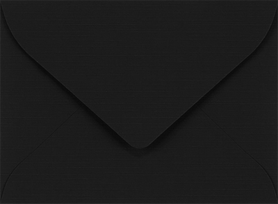 Black Linen 32lb #17 Mini Envelopes (2 11/16 x 3 11/16)