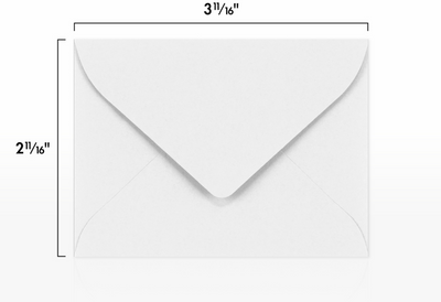 Snowflakes 28lb #17 Mini Envelopes (2 11/16 x 3 11/16)