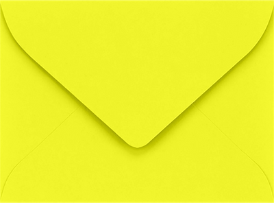 Citrus Yellow 32lb #17 Mini Envelopes (2 11/16 x 3 11/16)