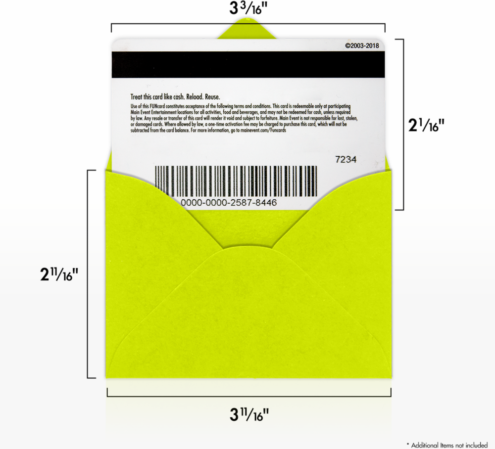 Wasabi Lime Green 32lb #17 Mini Envelopes (2 11/16 x 3 11/16)