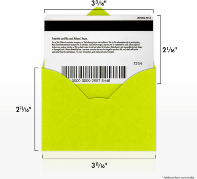 Wasabi Lime Green 32lb #17 Mini Envelopes (2 11/16 x 3 11/16)