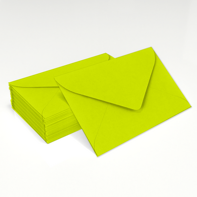 Wasabi Lime Green 32lb #17 Mini Envelopes (2 11/16 x 3 11/16)