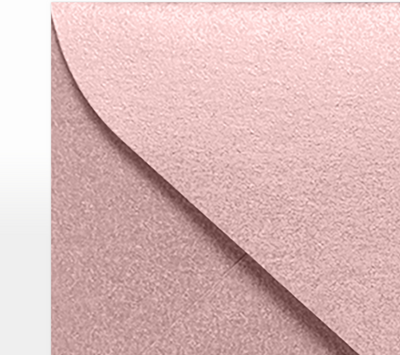 Misty Rose Pink Metallic 84lb #17 Mini Envelopes (2 11/16 x 3 11/16)