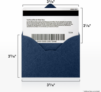 Lapis Navy Blue Metallic 32lb #17 Mini Envelopes (2 11/16 x 3 11/16)