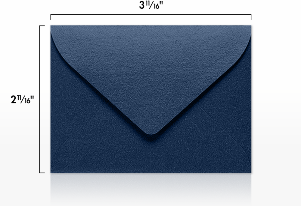 Lapis Navy Blue Metallic 32lb #17 Mini Envelopes (2 11/16 x 3 11/16)
