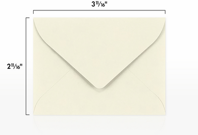 Natural 28lb Cougar #17 Mini Premium Envelopes (2 11/16 x 3 11/16)