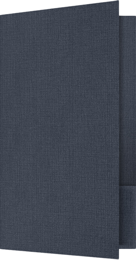 Nautical Navy Blue Linen 9 x 14 1/2 Legal Folders