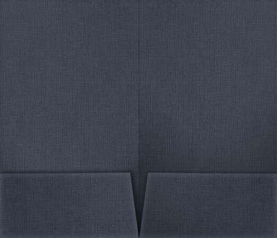 Nautical Navy Blue Linen 9 x 14 1/2 Legal Folders