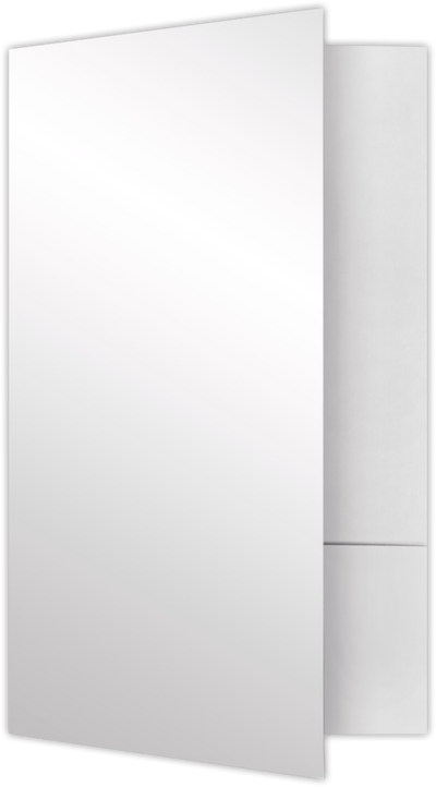 Glossy White 9 x 14 1/2 Legal Folder