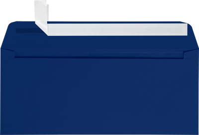 Navy Blue 32lb #10 All Purpose Window (4 1/8 x 9 1/2) with Peel & Seal