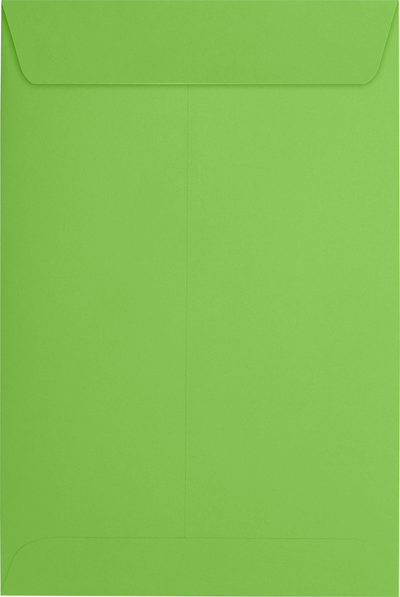Lime Green 32lb 6 x 9 Open End Envelopes with Peel & Seal