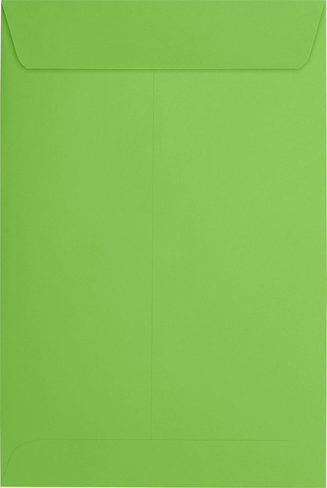 Lime Green 32lb 6 x 9 Open End Envelopes with Peel & Seal