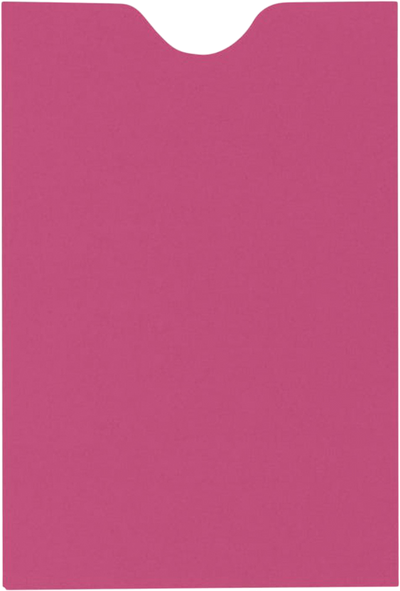 Fuchsia Pink Magenta 32lb Credit Card Sleeve (2 3/8 x 3 1/2)