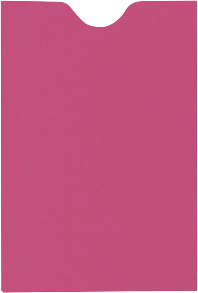 Fuchsia Pink Magenta 32lb Credit Card Sleeve (2 3/8 x 3 1/2)