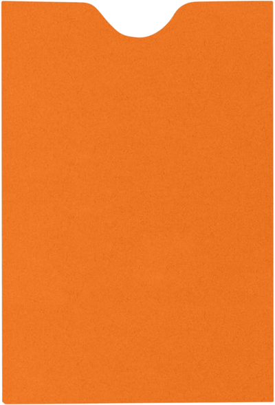 Mandarin Orange 32lb Credit Card Sleeve (2 3/8 x 3 1/2)