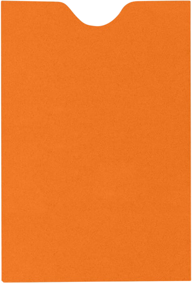 Mandarin Orange 32lb Credit Card Sleeve (2 3/8 x 3 1/2)