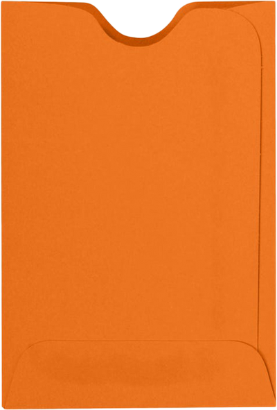 Mandarin Orange 32lb Credit Card Sleeve (2 3/8 x 3 1/2)