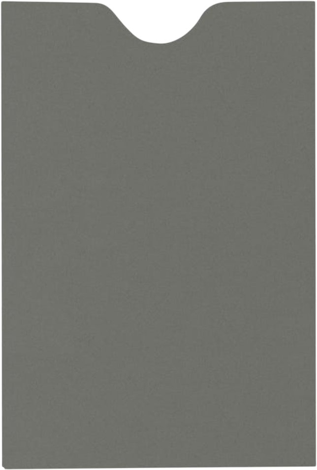 Dark Smoke Gray 32lb Credit Card Sleeve (2 3/8 x 3 1/2)