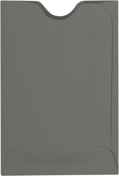Dark Smoke Gray 32lb Credit Card Sleeve (2 3/8 x 3 1/2)