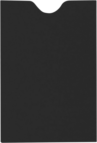 Smooth Midnight Black 32lb Credit Card Sleeve (2 3/8 x 3 1/2)