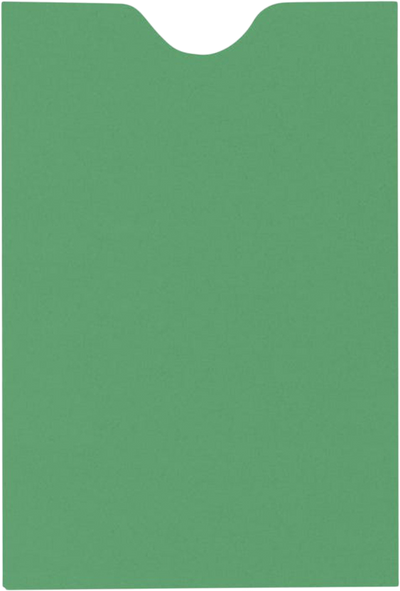 Holiday Green 32lb Credit Card Sleeve (2 3/8 x 3 1/2)