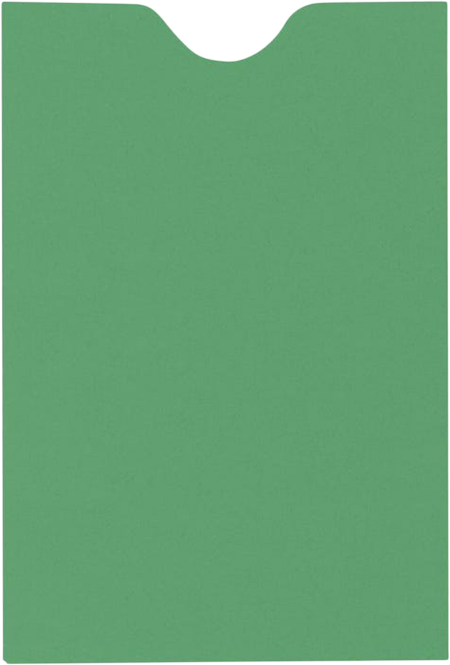 Holiday Green 32lb Credit Card Sleeve (2 3/8 x 3 1/2)