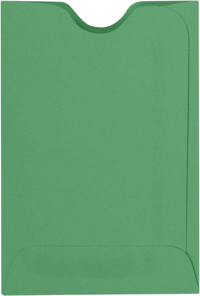Holiday Green 32lb Credit Card Sleeve (2 3/8 x 3 1/2)