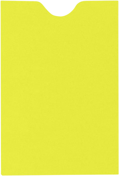 Citrus Yellow 32lb Credit Card Sleeve (2 3/8 x 3 1/2)