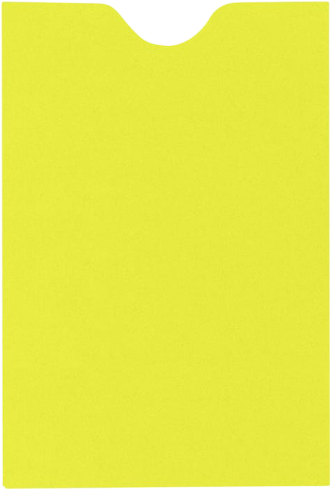 Citrus Yellow 32lb Credit Card Sleeve (2 3/8 x 3 1/2)