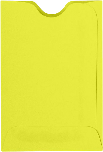 Citrus Yellow 32lb Credit Card Sleeve (2 3/8 x 3 1/2)