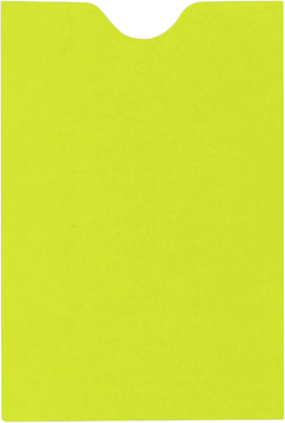 Wasabi Lime Green 32lb Credit Card Sleeve (2 3/8 x 3 1/2)