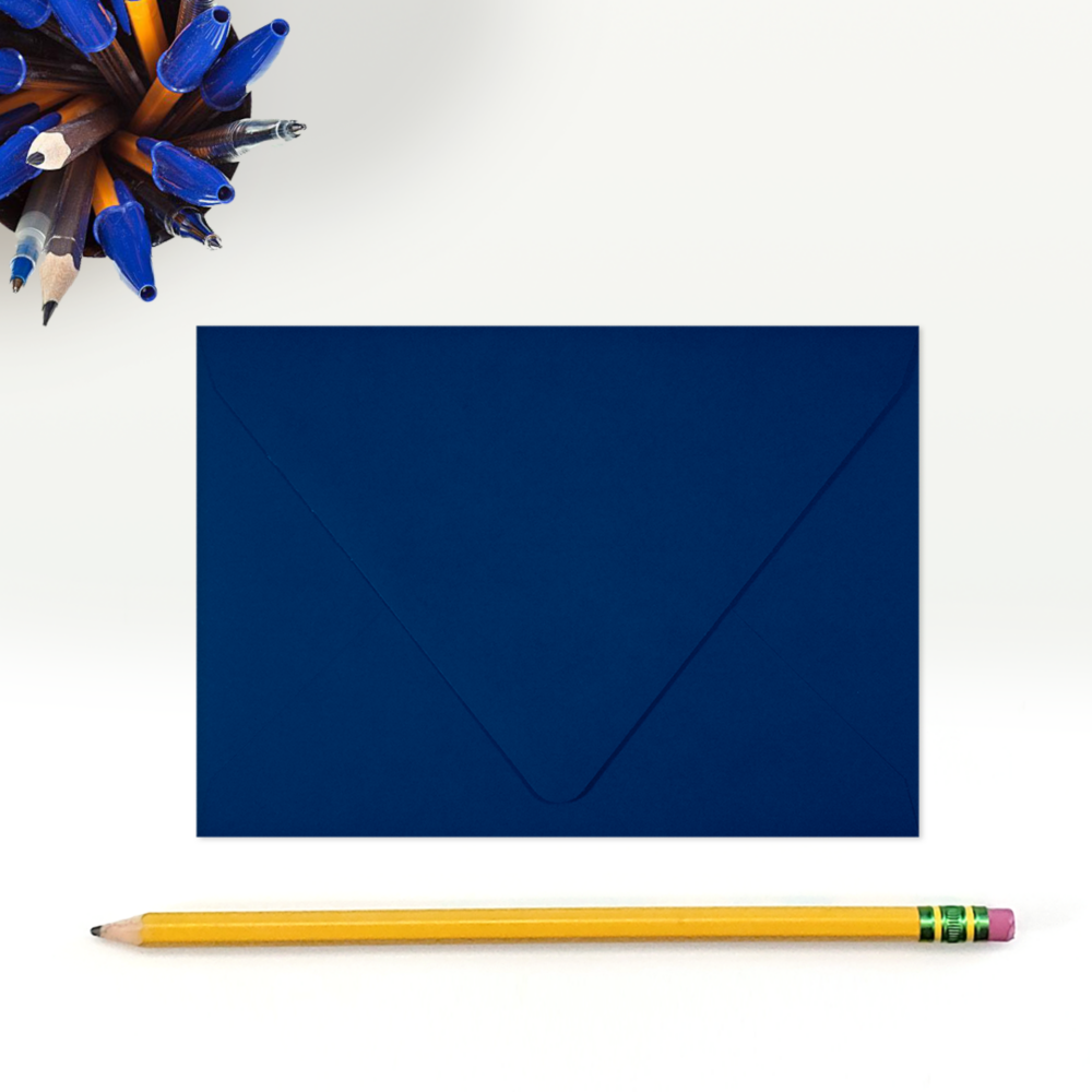 Navy Blue 32lb A1 Contour Flap Envelopes (3 5/8 x 5 1/8)
