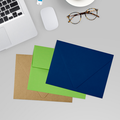 Navy Blue 32lb A2 Contour Flap Envelopes (4 3/8 x 5 3/4)
