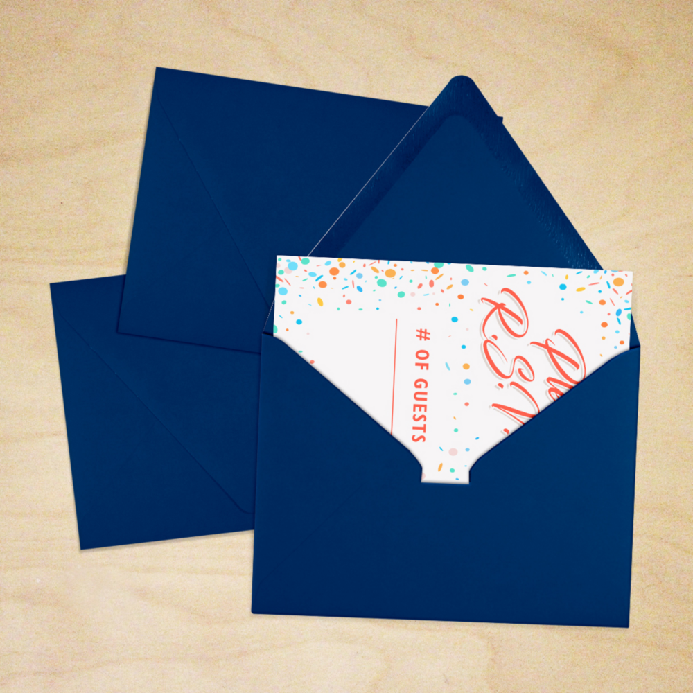 Navy Blue 32lb A2 Contour Flap Envelopes (4 3/8 x 5 3/4)