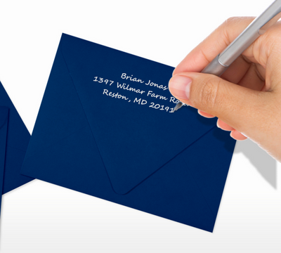 Navy Blue 32lb A2 Contour Flap Envelopes (4 3/8 x 5 3/4)