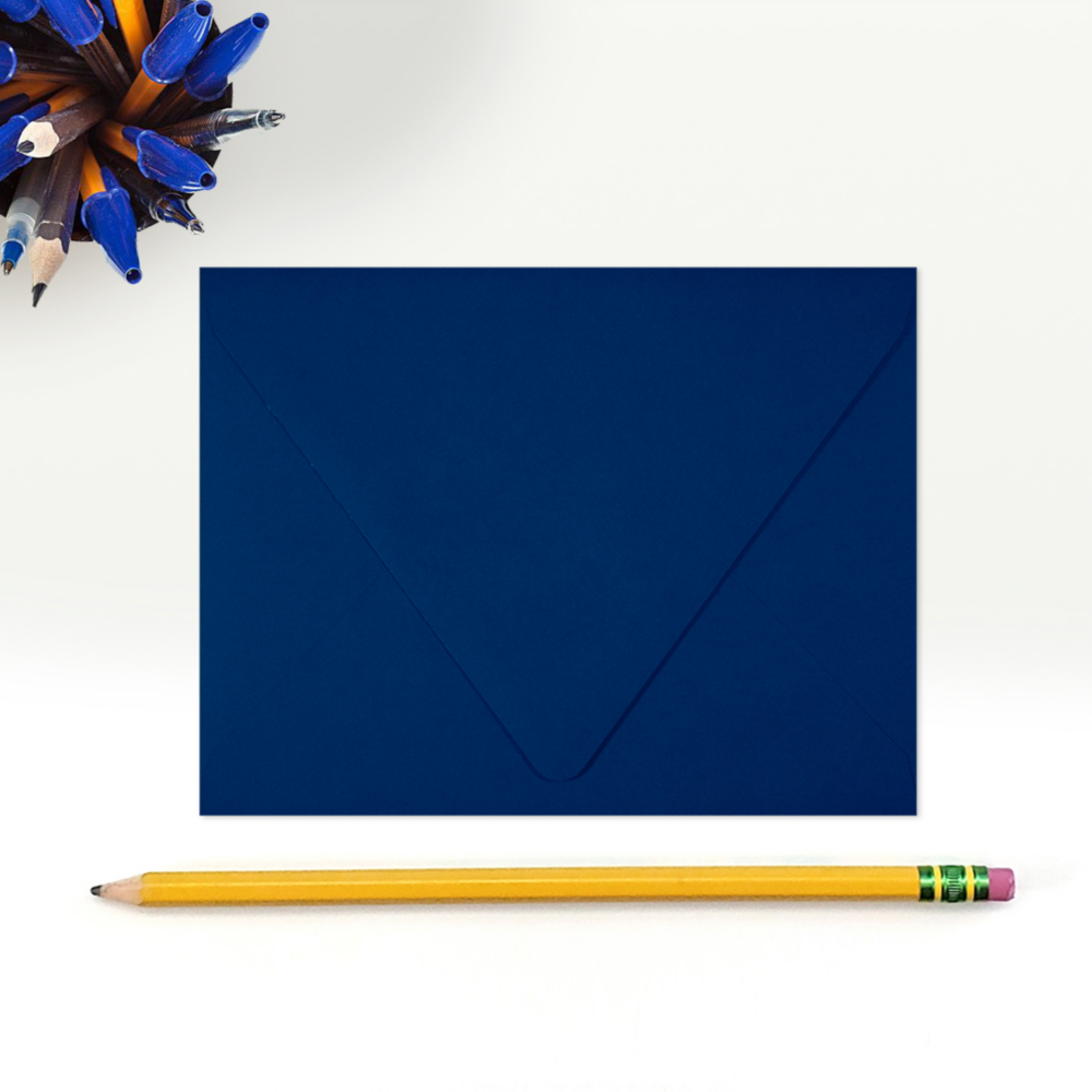 Navy Blue 32lb A2 Contour Flap Envelopes (4 3/8 x 5 3/4)