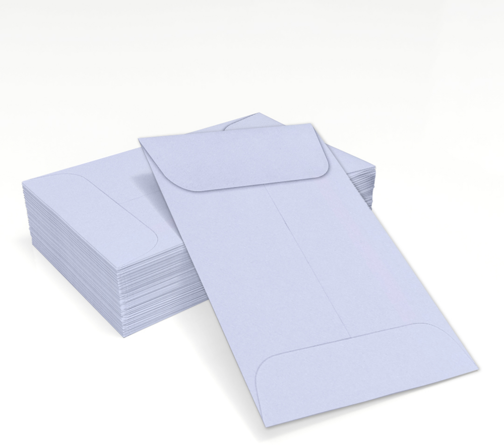Light Purple Lilac 32lb #1 Coin Envelopes (2 1/4 x 3 1/2)