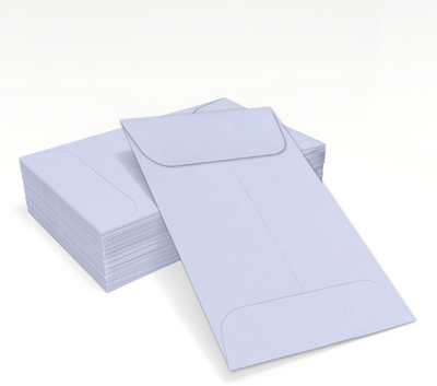 Light Purple Lilac 32lb #1 Coin Envelopes (2 1/4 x 3 1/2)