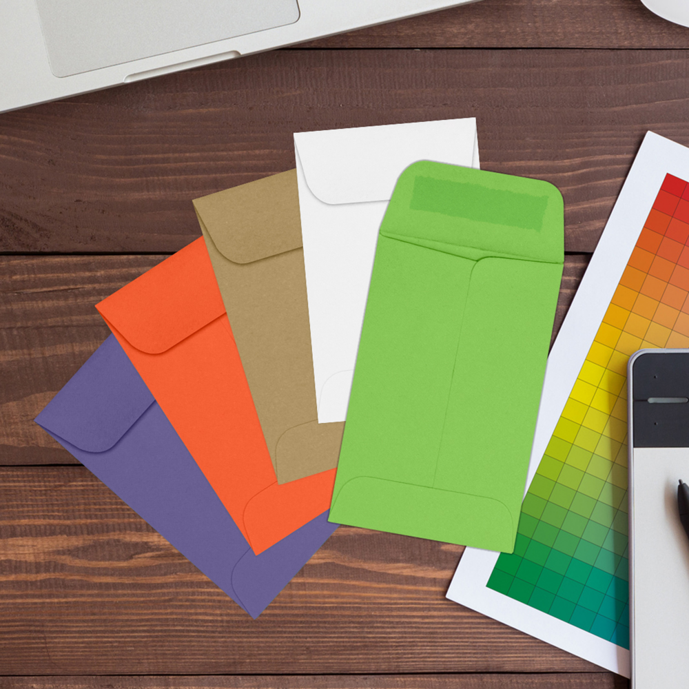 Lime Green 32lb #1 Coin Envelopes (2 1/4 x 3 1/2)