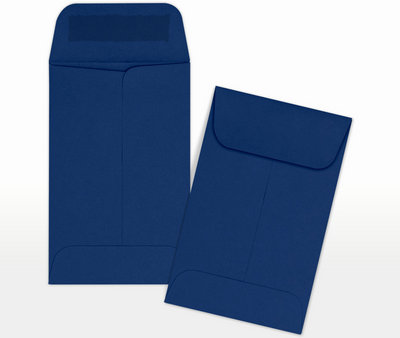 Navy Blue 32lb #1 Coin Envelopes (2 1/4 x 3 1/2)