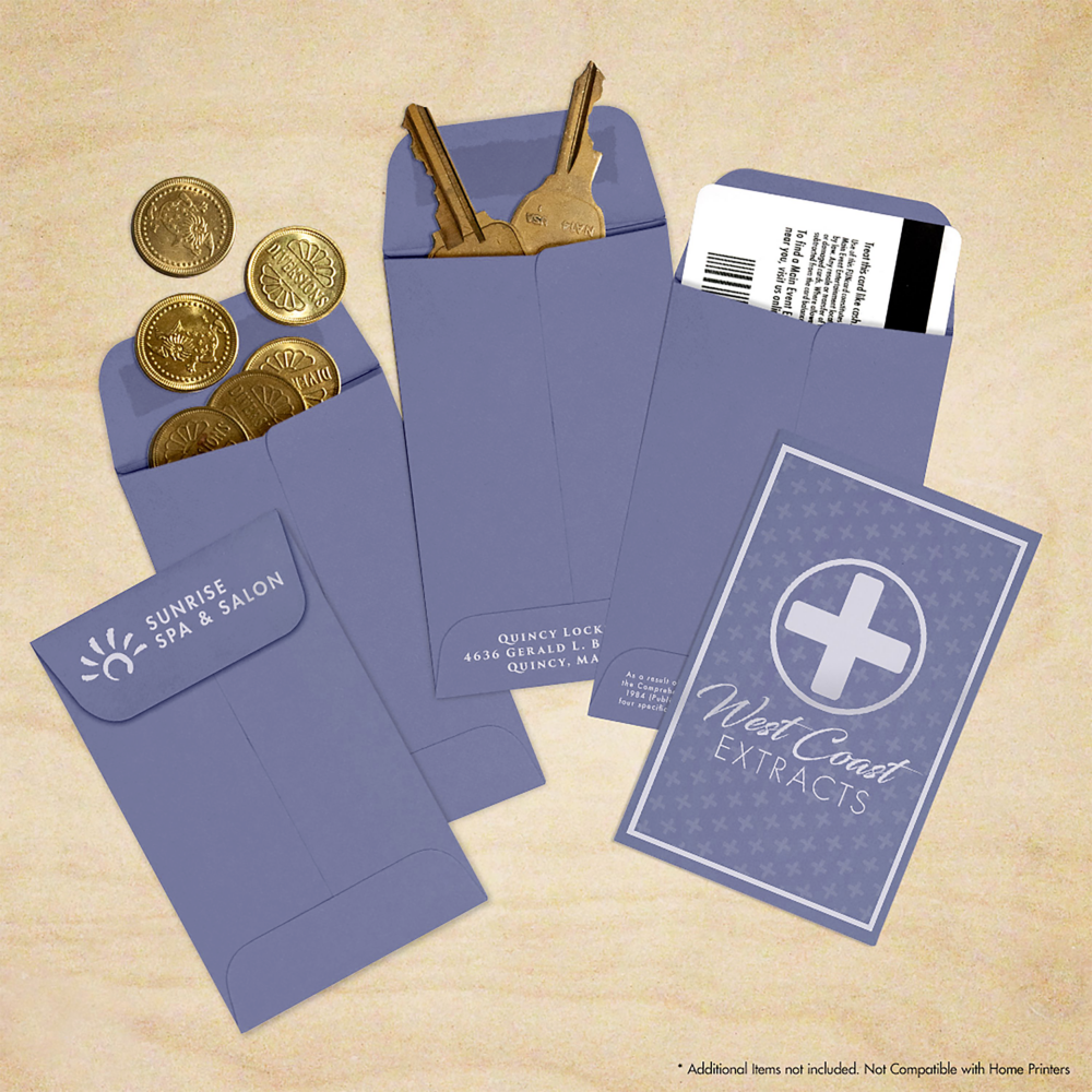 Wisteria Purple 32lb #1 Coin Envelopes (2 1/4 x 3 1/2)