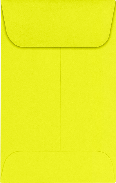 Citrus Yellow 32lb #1 Coin Envelopes (2 1/4 x 3 1/2)