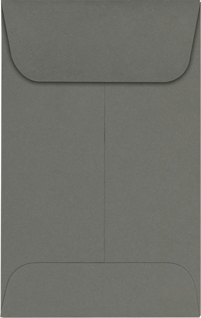 Dark Smoke Gray 32lb #1 Coin Envelopes (2 1/4 x 3 1/2)