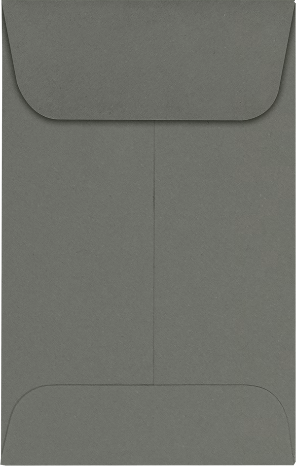 Dark Smoke Gray 32lb #1 Coin Envelopes (2 1/4 x 3 1/2)