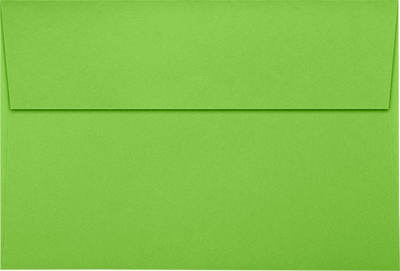 Lime Green 32lb A10 Invitation Envelopes (6 x 9 1/2) with Peel & Seal
