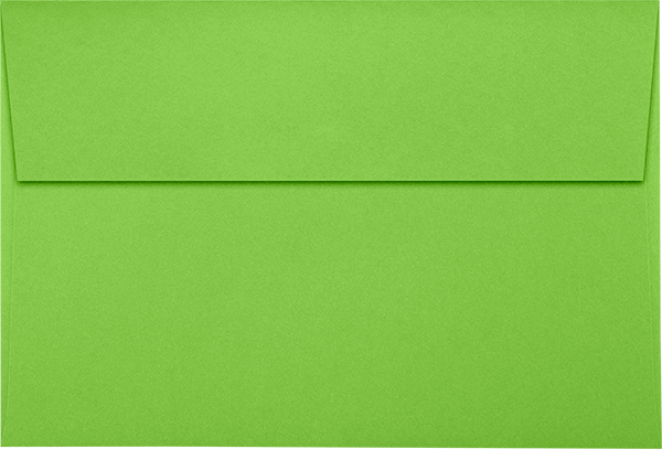 Lime Green 32lb A10 Invitation Envelopes (6 x 9 1/2) with Peel & Seal