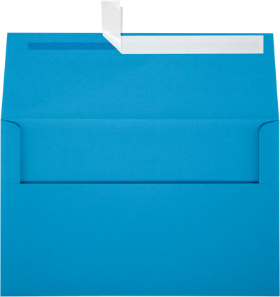 Pool Blue 32lb A10 Invitation Envelopes (6 x 9 1/2) with Peel & Seal