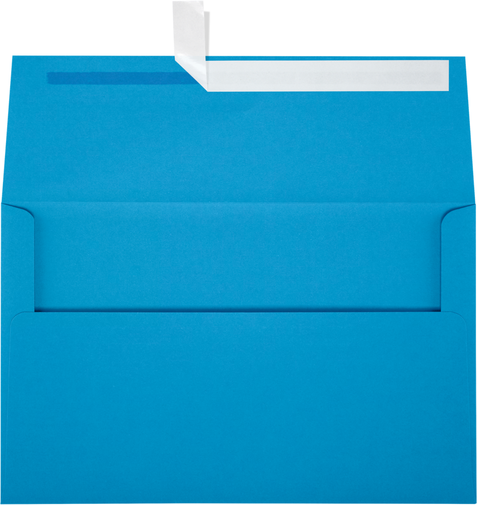 Pool Blue 32lb A10 Invitation Envelopes (6 x 9 1/2) with Peel & Seal